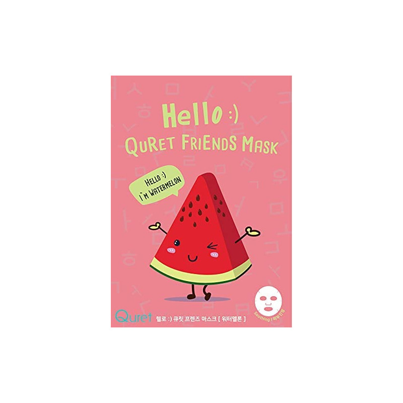 Hello  Quret Friends Mask - Watermelon