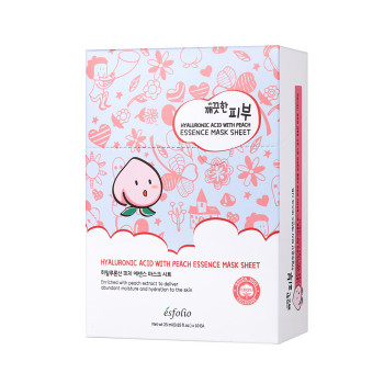 Esfolio Pure Skin Hyaluronic Acid With Peach Essence Mask Sheet 25Ml