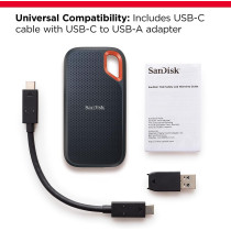 Sandisk 2Tb Extreme Portable Ssd - Up To 1050Mb/S - Usb-C, Usb 3.2 Gen 2 - External Solid State Drive - Sdssde61-2T00-G25
