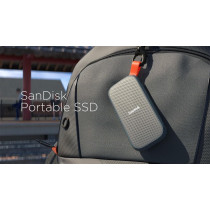 SanDisk 1TB Portable SSD, 520MB/s R, USB 3.2 Gen 2, Rugged SSD with Upto 2 Meter Drop Protection, Type-C to Type-A Cable, PC Mac Compatible, 3 Y Warranty, External - SDSSDE30-1T00-G25