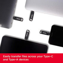 Sandisk 128Gb Ultra Dual Drive Go USb Type C Flash Sdddc3 128G G46, Black, C, G46