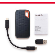 SanDisk 4TB Extreme Portable SSD Up to 1050MB/s USB C USB 3.2 Gen 2 External Solid State Drive SDSSDE61 4T00 G25 Blue SanDisk Extreme Portable SSD SDSSDE61 4T00 G25