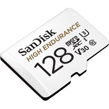 Sandisk 128Gb High Endurance Video Microsdxc Card With Adapter For Dash Cam And Home Monitoring Systems - C10, U3, V30, 4K Uhd, Micro Sd Card - Sdsqqnr-128G-Gn6Ia