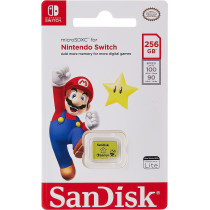 Sandisk 256GB Microsdxc Uhs I Memory Card For Nintendo Switch Sdsqxao 256G Gn3Zn, Yellow