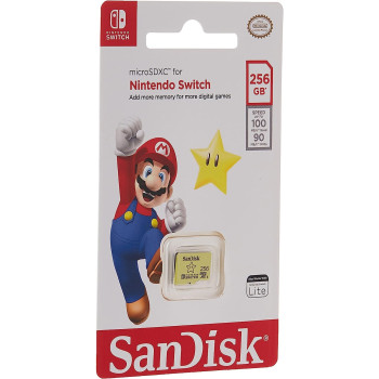 Sandisk 256GB Microsdxc Uhs I Memory Card For Nintendo Switch Sdsqxao 256G Gn3Zn, Yellow