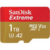 Sandisk 1Tb Extreme Microsd Uhs-I U3 V30 A2 160Mb/S- Sdsqxa1-1T00-Gn6Mn