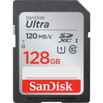 SanDisk 128GB Ultra SDXC UHS-I Memory Card - 140MB/s, C10, U1, Full HD, SD Card - SDSDUN4-128G-GN6IN