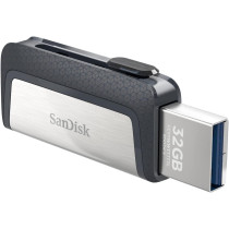 Sandisk 64Gb Ultra Dual Drive Usb Type-C - Usb-C, 3.1 Sdddc2-064G-G46, Black And Silver