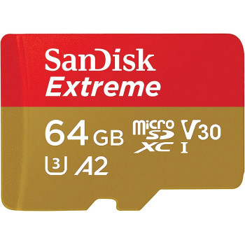 Sandisk 64Gb Extreme Microsd Uhs-I U3 A2 160Mb/S- Sdsqxa2-064G-Gn6Mn