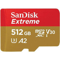 Sandisk 512Gb Extreme Microsd Uhs-I U3 V30 A2 160Mb/S- Sdsqxa1-512G-Gn6Mn