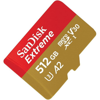 Sandisk 512Gb Extreme Microsd Uhs-I U3 V30 A2 160Mb/S- Sdsqxa1-512G-Gn6Mn