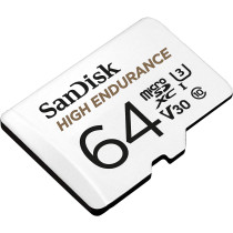 Sandisk 64Gb High Endurance Video Microsdxc Card With Adapter For Dash Cam And Home Monitoring Systems - C10, U3, V30, 4K Uhd, Micro Sd Sdsqqnr-064G-Gn6Ia