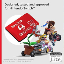 SanDisk 128GB MicroSDXC UHS-I Memory Card for Nintendo Switch - SDSQXAO-128G-GNCZN