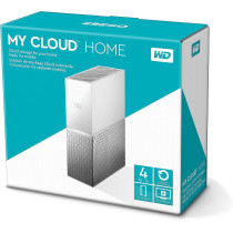 Western Digital Wd 4Tb My Cloud Home 1-Bay Personal Cloud Nas Storage (1 X 4Tb), White, Wdbvxc0040Hwt-Eesn, My Cloud Home 4Tb, 4 Tb