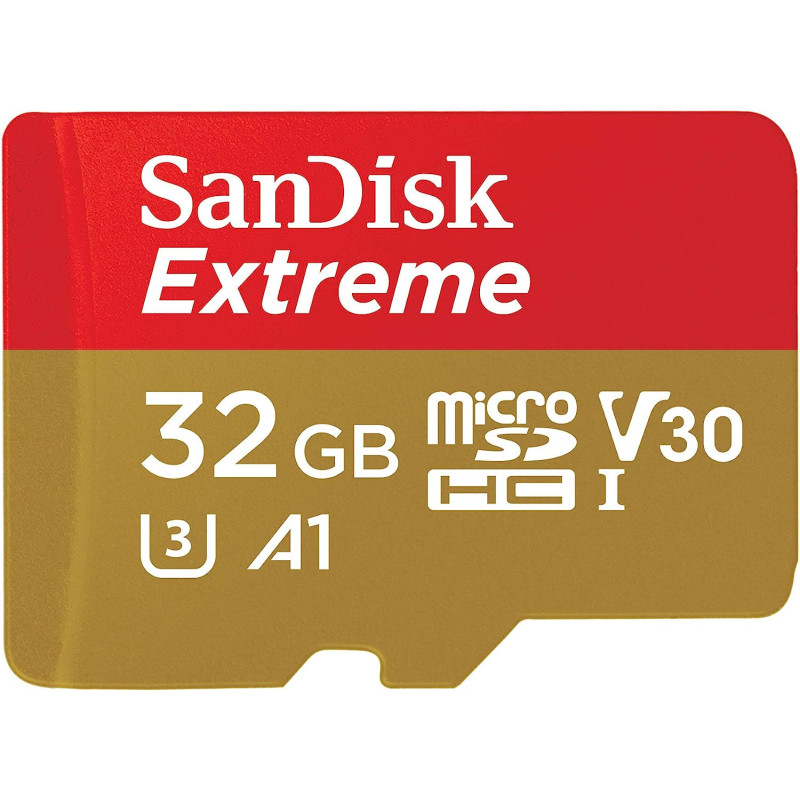 SanDisk 32GB Extreme microSD UHS-I U3 A2 100MB/s- SDSQXAF-032G-GN6MN
