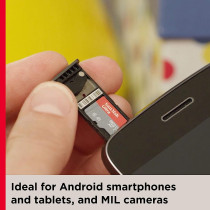 SanDisk Ultra 64 GB microSDXC Speicherkarte + SD-Adapter mit A1 App-Leistung bis zu 120 MB/s, Klasse 10, U1