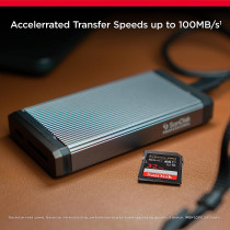 SanDisk 32GB Extreme PRO SDHC card + RescuePRO Deluxe, up to 100MB/s, UHS I, Class 10, U3, V30 SDSDXXO 032G GN4IN, Black