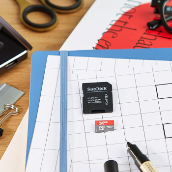 SanDisk Ultra microSDXC UHS-I memory card 512 GB + adapter (for Android smartphones and tablets and MIL cameras, A1, C10, U1, 120 MB/s transfer)