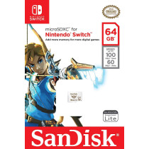 Sandisk 64Gb Microsdxc Uhs-I Memory Card For Nintendo Switch - Sdsqxat-064G-Gnczn, White