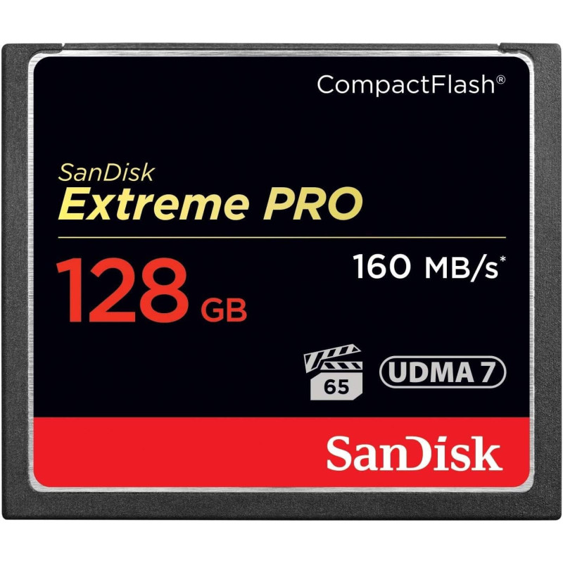 Sandisk Extreme Pro 128Gb Compactflash Memory Card Udma 7 Speed Up To 160Mb/S- Sdcfxps-128G-X46