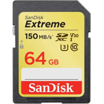 Sandisk Extreme Sdxc Card 64 GB 150 Mb/S V30 Uhs-I U3 - Sdsdxv6-064G-Gncin