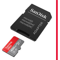 SanDisk 400GB Ultra microSDXC UHS-I Memory Card with Adapter - 120MB/s, C10, U1, Full HD, A1, Micro SD Card - SDSQUA4-400G-GN6MA