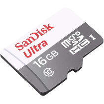SanDisk 16 GB Ultra Android Class 10 MicroSDHC Memory Card, White, SDSQUNS-016G-GN3MN