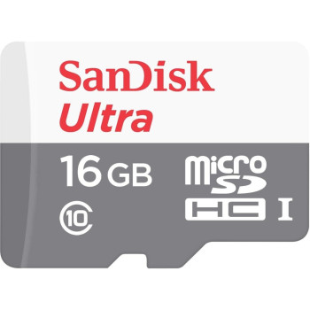 SanDisk Ultra Micro SD Card Android - Class 10-16GB with Adaptor - SDSQUNS-016G-GN3MA