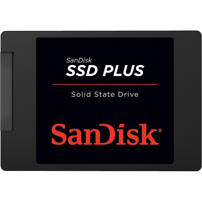 SanDisk SSD PLUS 480GB Internal SSD - SATA III 6 Gb/s, 2.5/7mm, Up to 535 MB/s - SDSSDA-480G-G26