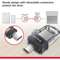 SanDisk Ultra Dual 16GB USB 3.0 OTG Pen Drive (Black)