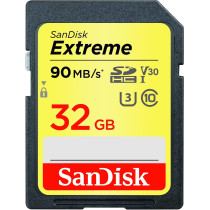 Sandisk Extreme &nbsp;Sdsdxve-032G-Gncin 32 GB Sdhc Class 10 U3 V30 Memory Card , Yellow