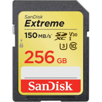 Sandisk 256GB Extreme Sdxc Uhs-I Card - C10, U3, V30, 4K Uhd, Sd Card - Sdsdxv5-256G-Gncin