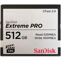 SanDisk SDCFSP 512G-G46D Extreme Pro 512GB CFast 2.0 Memory Card