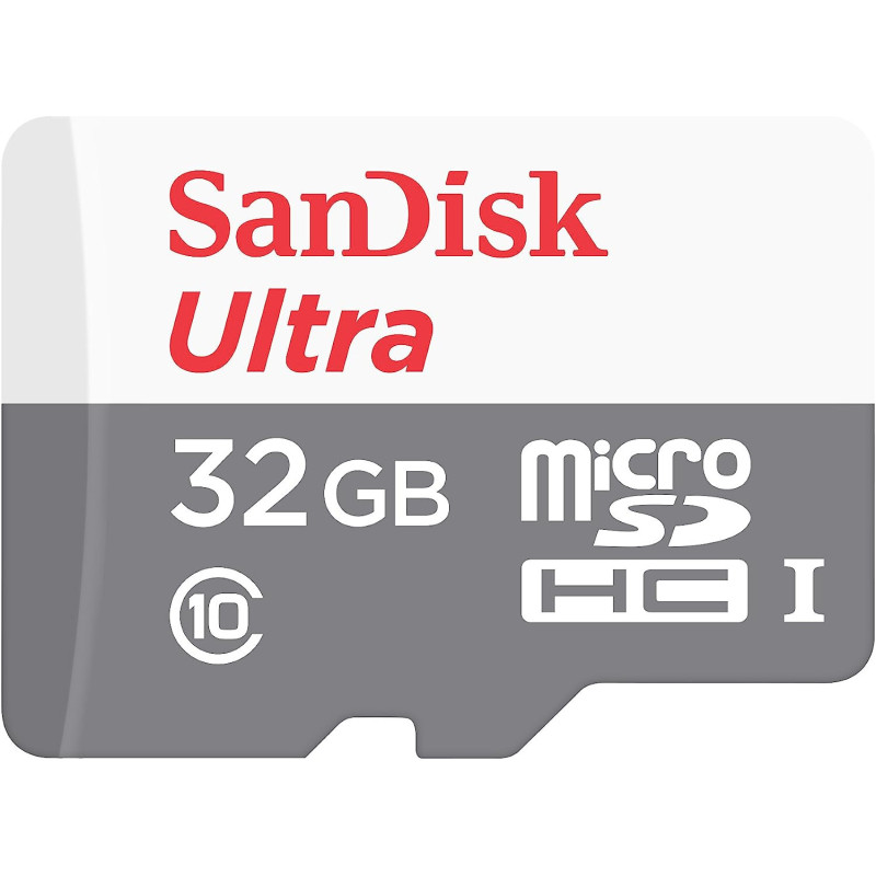 SANDISK SDSQUNS-032G-GN3MN SanDisk SDSQUNS-032G-GN3MN Ultra Micro SDHC UHS-I 32GB 80MB/s Class 10 silver grey