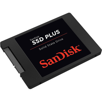 SanDisk SSD Plus interne SSD Festplatte 2 TB (schnelleres Hoch-, Herunterfahren und Laden, Lesegeschwindigkeit 545 MB/s, Schreibgeschwindigkeit 450 MB/s, stoŸfest)