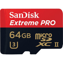 Sandisk Extreme Pro Micro Sdxc 64 Gb 275Mb/S Class 10 U3 Uhs-Ii + Adapter USb 3.0-1K-7K74-0S04