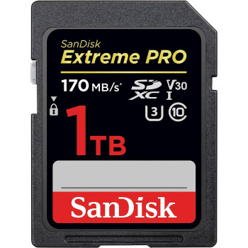 Sandisk 1Tb Extreme Pro Sdxc Uhs-I Card - C10, U3, V30, 4K Uhd, Sd Card - Sdsdxxy-1T00-Gn4In