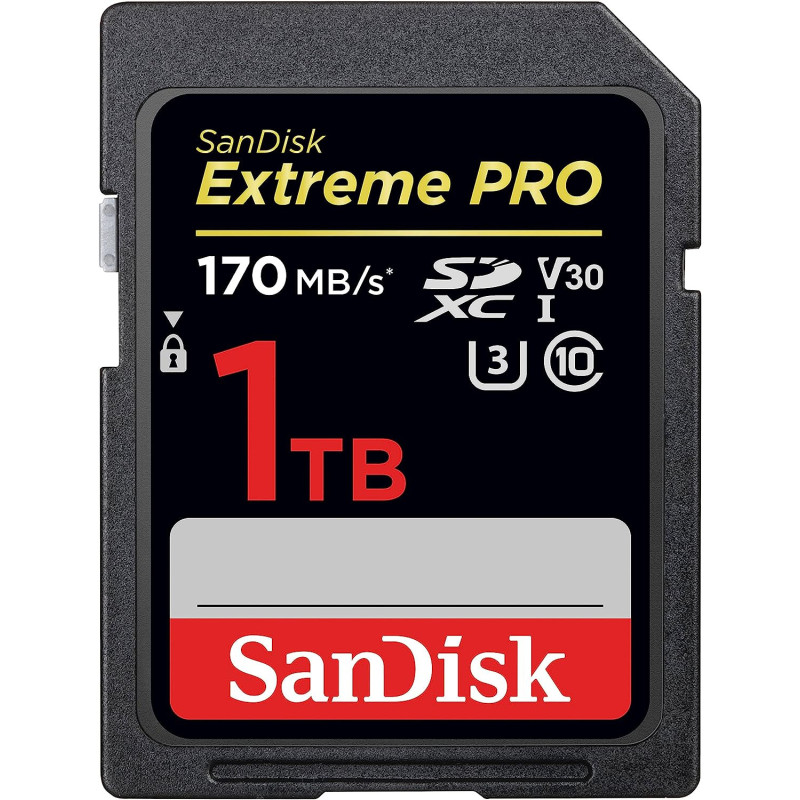 Sandisk 1Tb Extreme Pro Sdxc Uhs-I Card - C10, U3, V30, 4K Uhd, Sd Card - Sdsdxxy-1T00-Gn4In