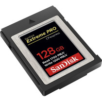 SanDisk Extreme PRO CFexpress Speicherkarte Typ B 128 GB (Lesegeschwindigkeiten bis 1700 MB/s, f¼r RAW 4K-Video, XQD-Kompatibilit, RescuePro Deluxe Wiederherstellung Software)