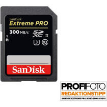 SanDisk Extreme PRO 32 GB up to 300MB/s UHS-II Class 10 U3 SDHC Memory Card