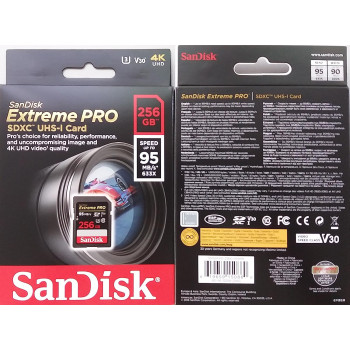 Sandisk 256Gb Extreme Pro Sdxc Memory Card Up To 95 Mb/S, Class 10, U3, V30-Sdsdxxg-256G-Gn4In