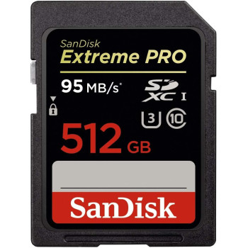 SanDisk SDISK Extreme PRO SDXC 512 GB 95 MB/S