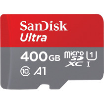 SanDisk Ultra 400GB microSDXC Memory Card + SD Adapter with A1 App Performance up to 100MB/s, Class 10, U1