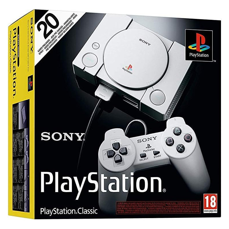 PlayStation Classic (with 20 Pre-Loaded Games)