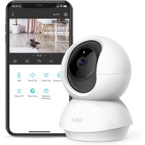TP-Link Tapo Pan/Tilt Security Camera for Baby Monitor, Pet Camera w/Motion Detection, 1080P, 2-Way Audio, Night Vision, Cloud SD Card Storage, Works with Alexa Google Home (Tapo C200)