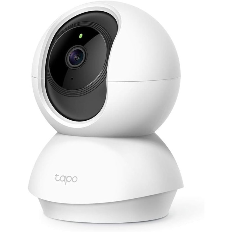 TP-LINK Tapo Pan/Tilt Smart Security Camera, Indoor CCTV, 360 Rotational Views, Works with AlexaGoogle Home, No Hub Required, 1080p, 2-Way Audio, Night Vision, SD Storage, Device Sharing(Tapo C200)