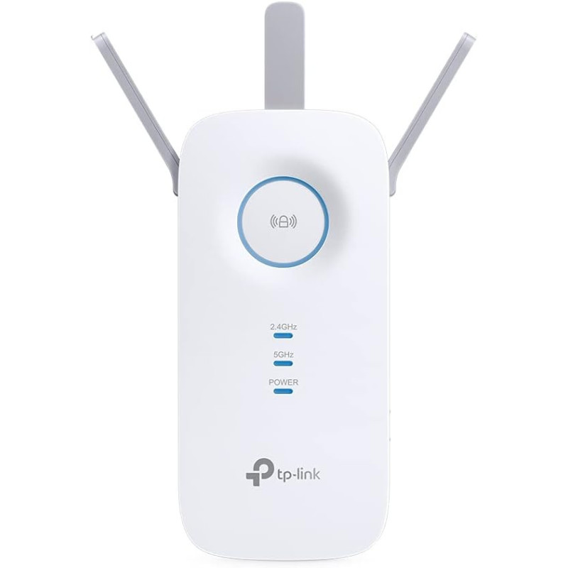 TP-Link AC1750 Universal Dual Band Range Extender, Broadband/Wi-Fi Extender, Wi-Fi Booster/Hotspot with 1 Gigabit Port and 3 External Antennas, Built-in Access Point Mode, UK Plug (RE450)