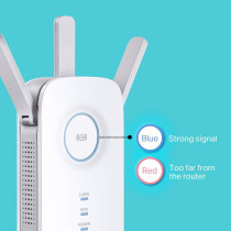 TP-Link AC1750 Universal Dual Band Range Extender, Broadband/Wi-Fi Extender, Wi-Fi Booster/Hotspot with 1 Gigabit Port and 3 External Antennas, Built-in Access Point Mode, UK Plug (RE450)