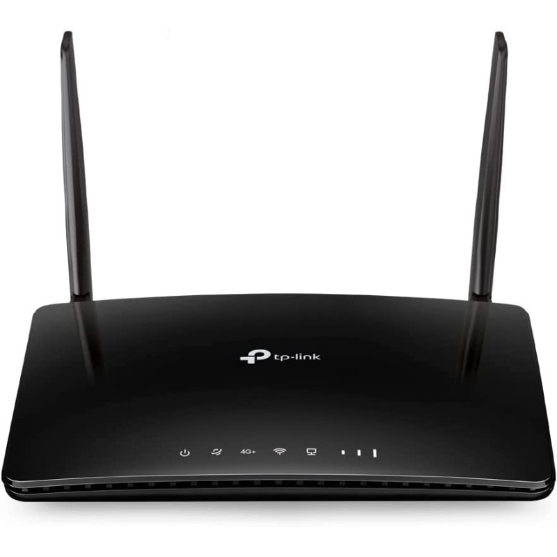 TP-Link Archer MR600 4G+ Cat6 AC1200 Wireless Dual Band Gigabit Router, 4G+ Router, 1200Mbps Wireless Speed, 2 — 4G LTE Antennas, 1x WAN + 3x LAN Gigabit Ports, Plug and play,