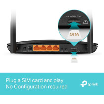 TP-Link Archer MR600 4G+ Cat6 AC1200 Wireless Dual Band Gigabit Router, 4G+ Router, 1200Mbps Wireless Speed, 2 — 4G LTE Antennas, 1x WAN + 3x LAN Gigabit Ports, Plug and play,